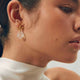 Nuria Raw Clear Crystal Drop Earrings