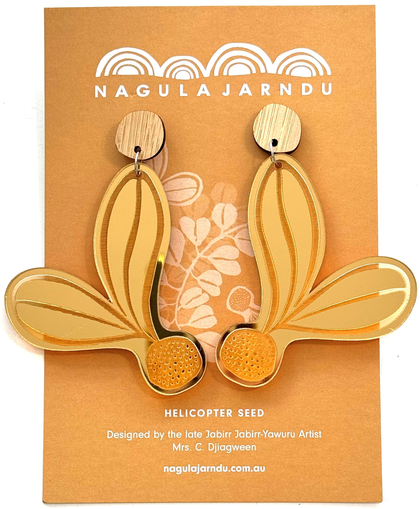 Helicopter Seed Earrings