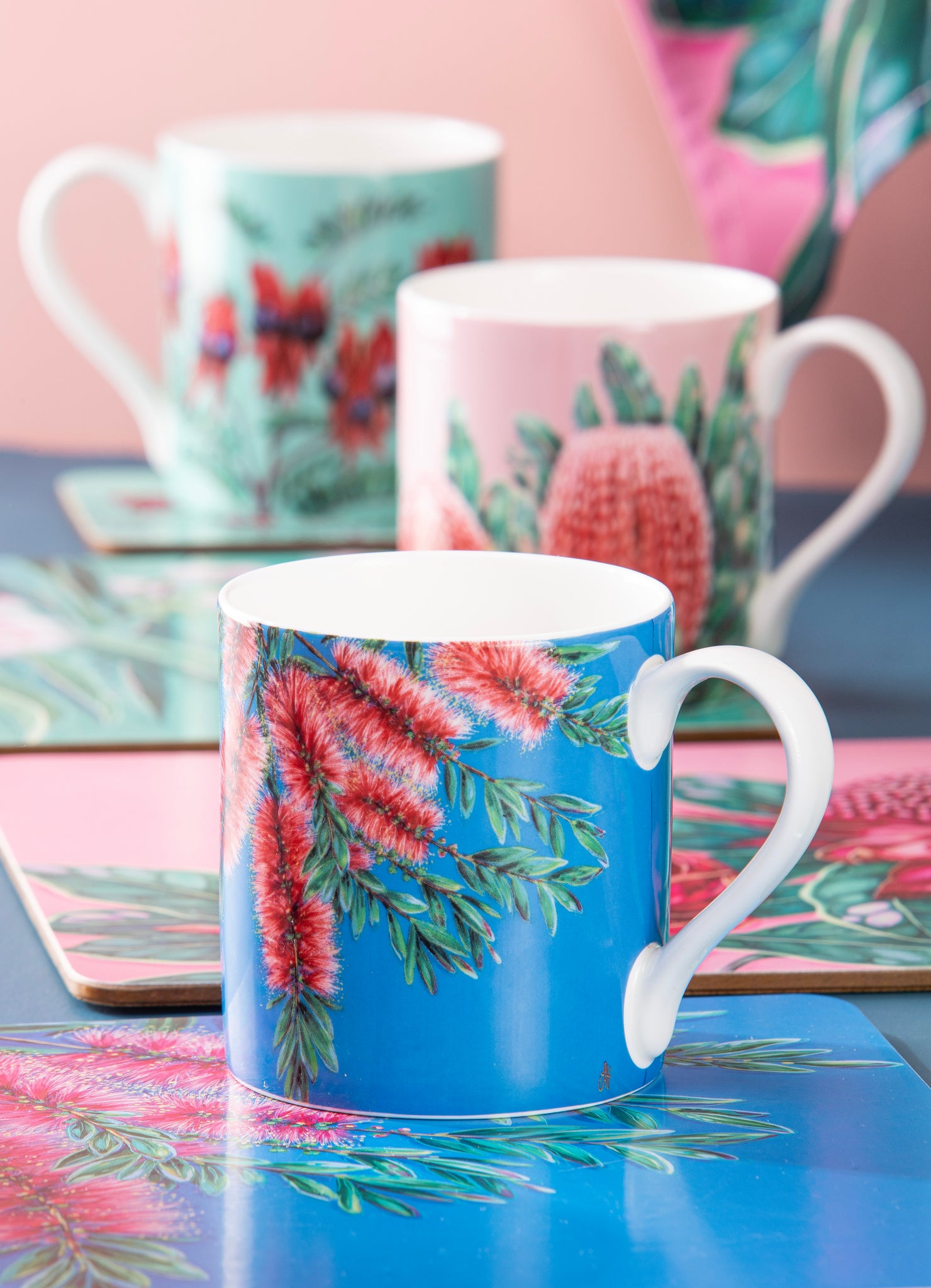 Native Flora Bottle Brush Mug