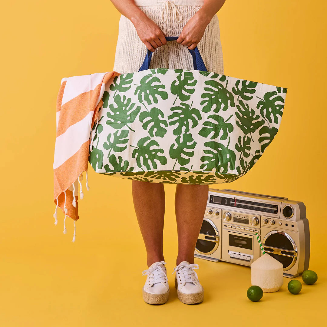 Oversize Tote - Monstera