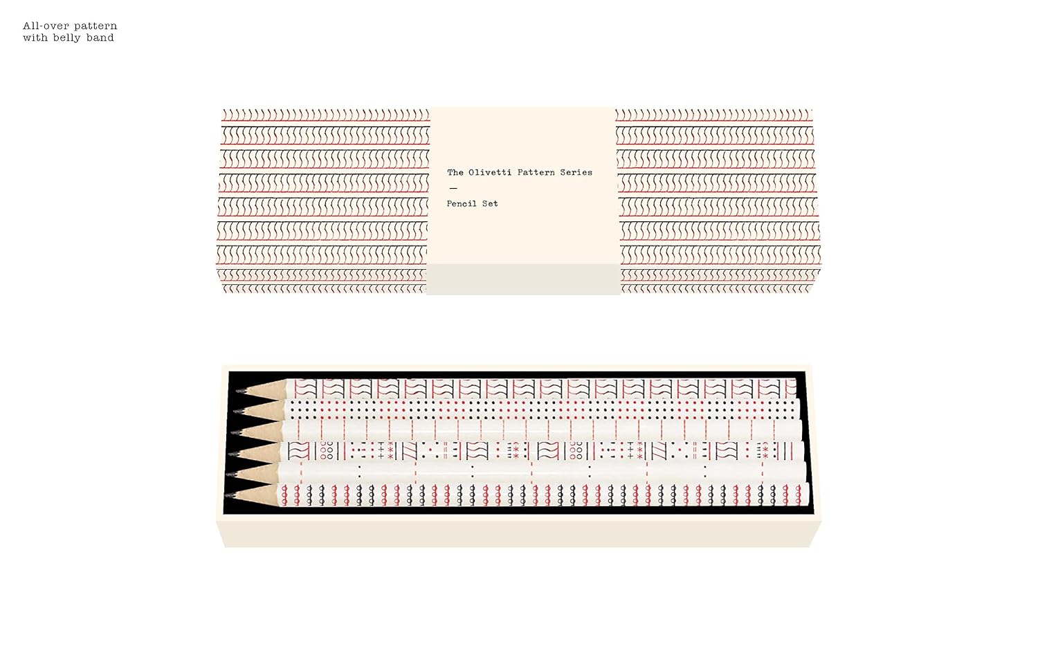 Paper + Goods: Olivetti Patterns Pencil Set