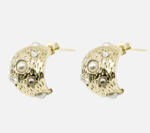 Pearl Gold Earrings