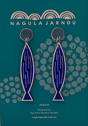 Perch Blue Earrings