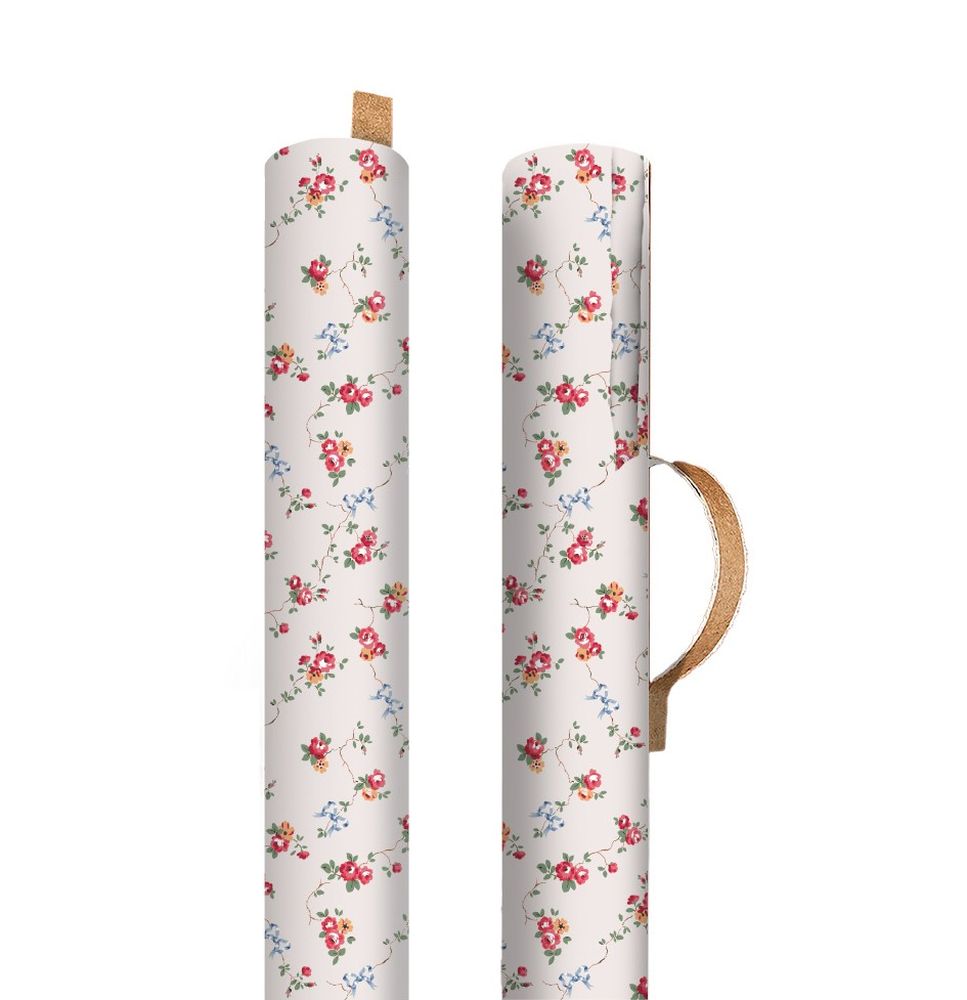 Cath Kidston Wrapping Paper Roll - Rose and Bows