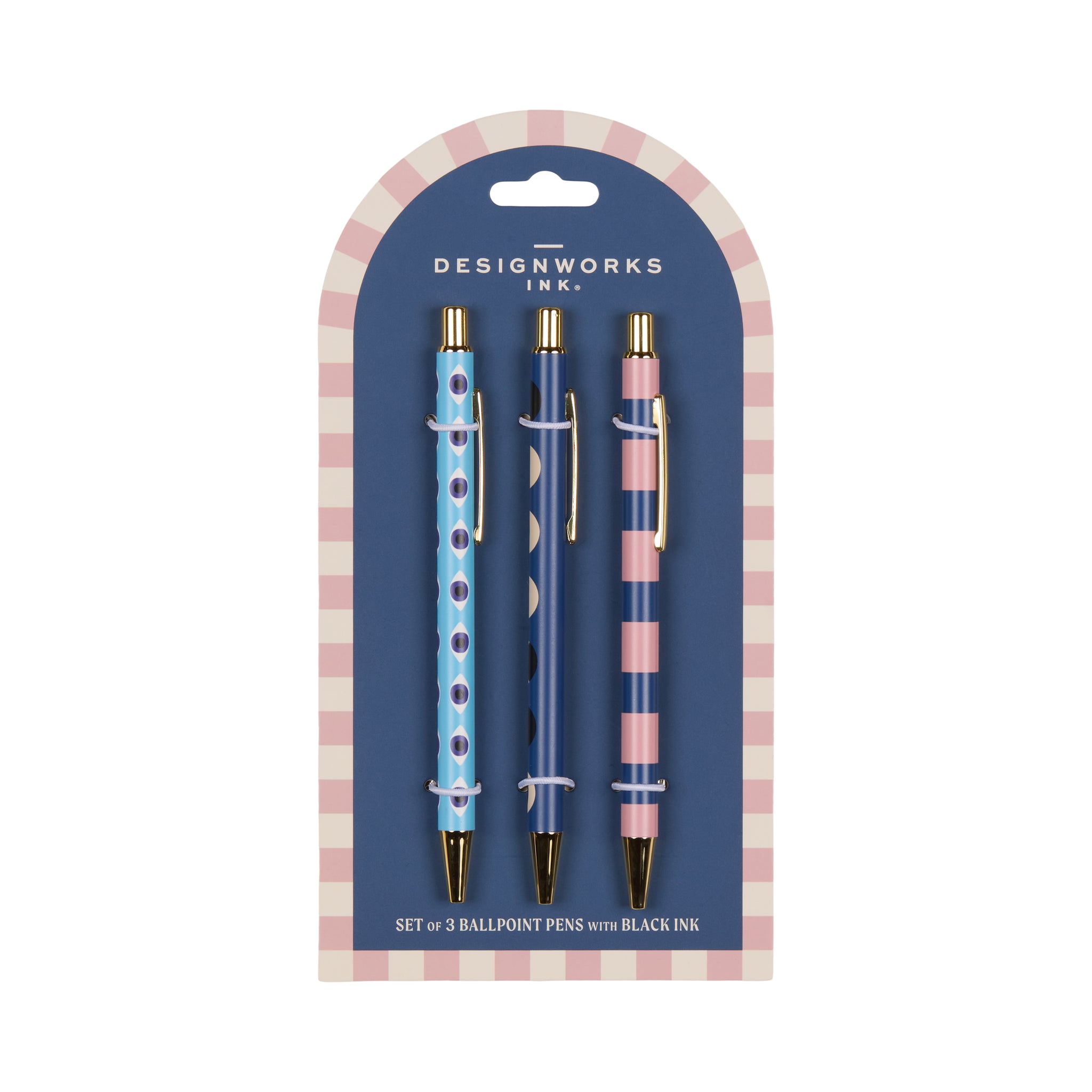 Adopo Pen Set of 3 - Eye, Moon & Stripe