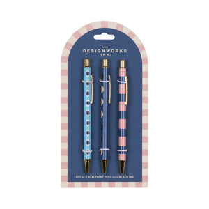 Adopo Pen Set of 3 - Eye, Moon & Stripe