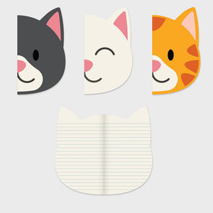 Cat Notebooks - Set of 3