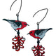 Scarlet Honeyeater Earrings