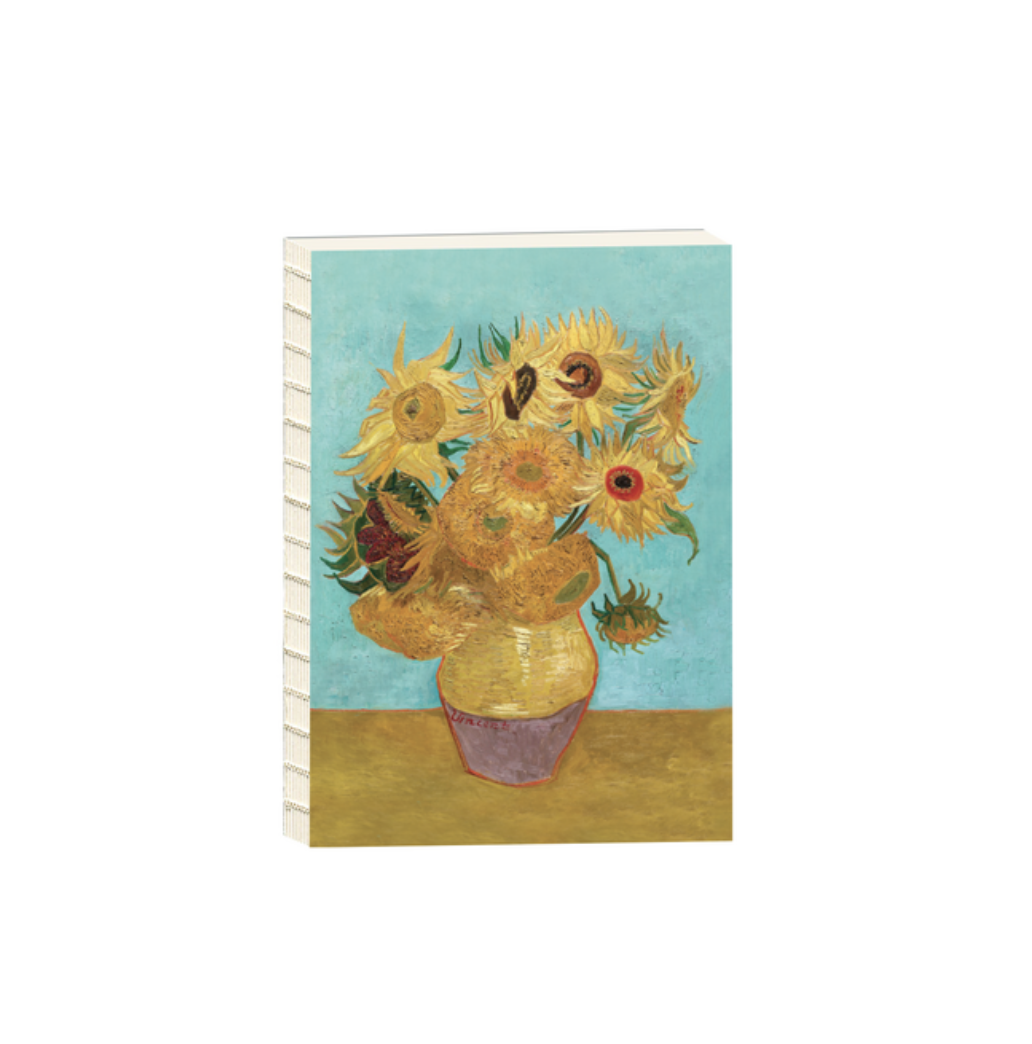 Vincent van Gogh - Sunflowers Open Back A5 Sketchbook
