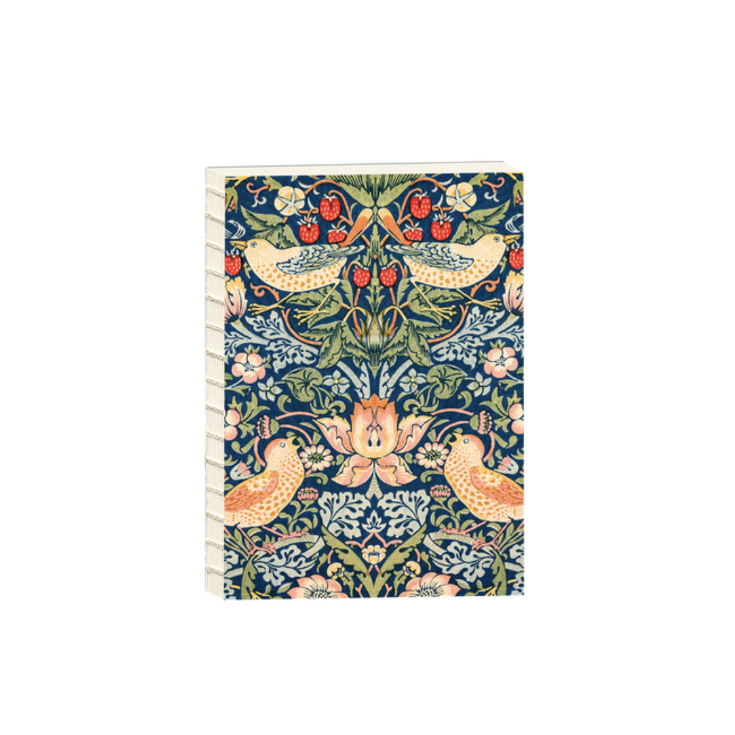 William Morris - Strawberry Thief Open Back B6 Sketchbook