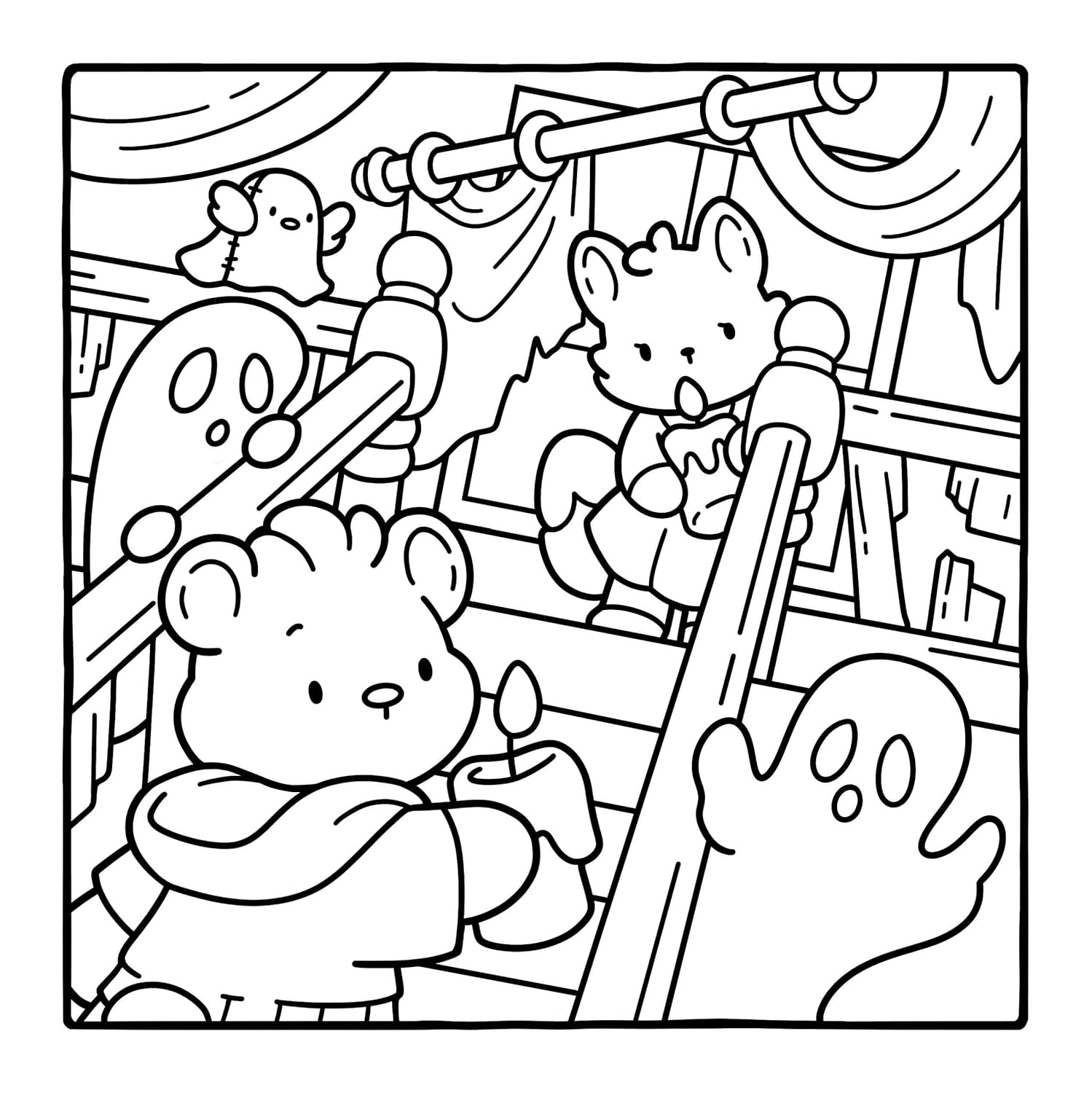 Spooky Moments Cozy Colouring Book