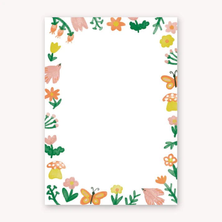 Illustrated Spring A5 Notepad