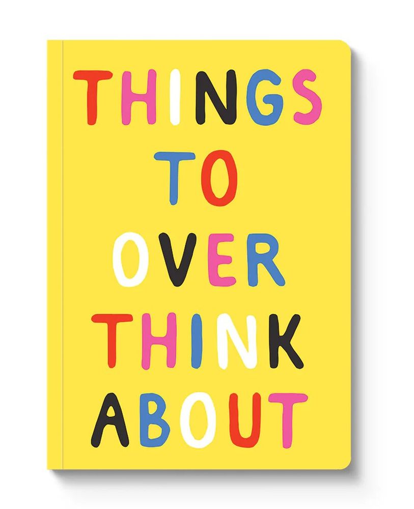 Things To Overthink About A5 Paperback Notebook