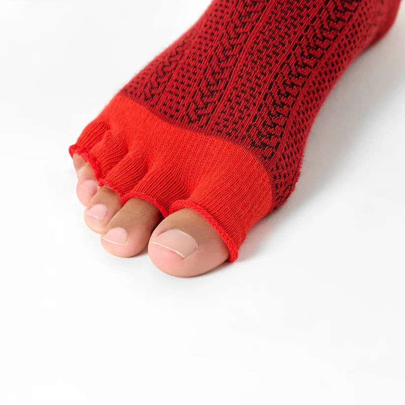 Toe Flirt Half Crew Socks 36-40