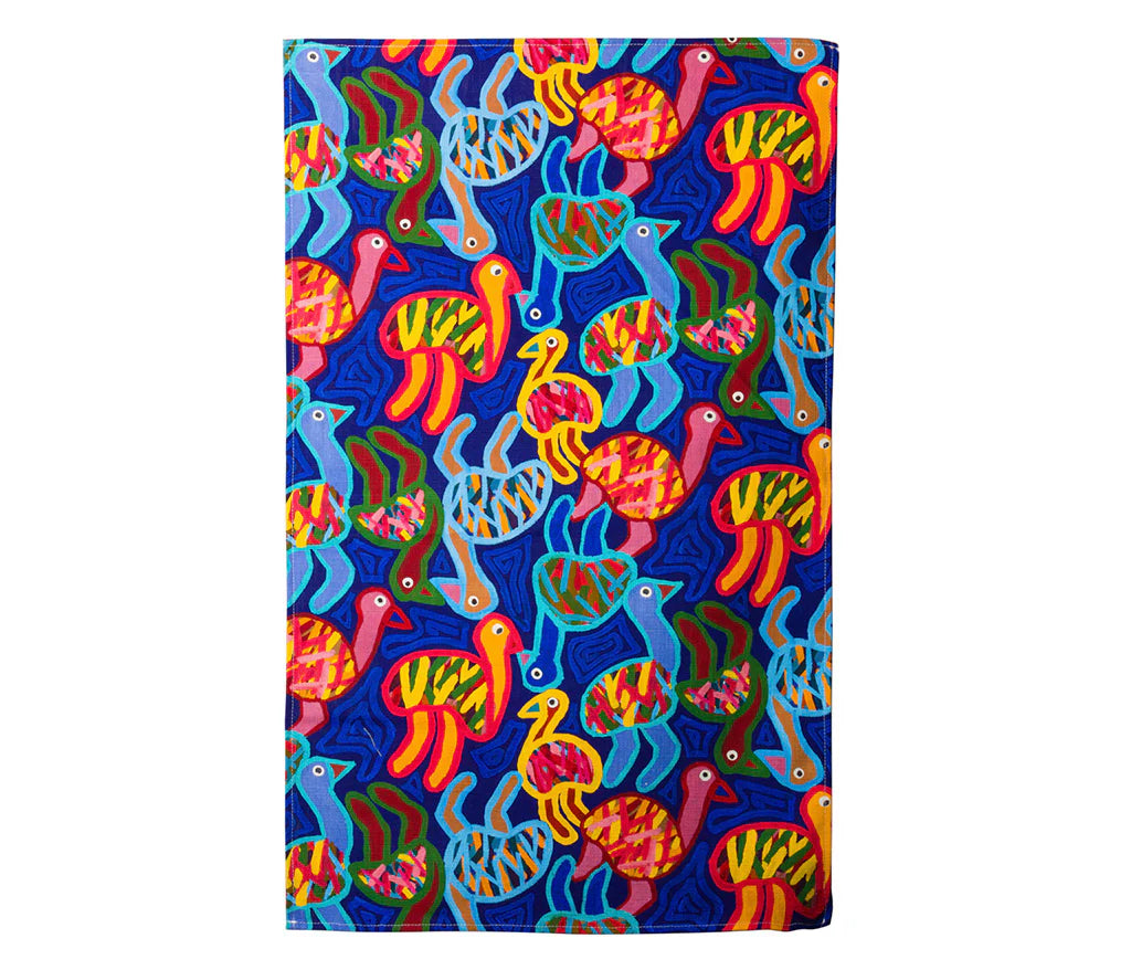 Thelma Beeton Emus Tea Towel