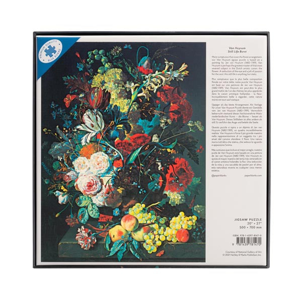 Van Huysum's Still Life Burst Jigsaw Puzzle