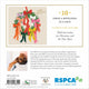 Christmas Card Wallet - RSPCA - Wreath Of Ribbons