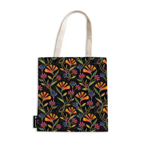 Wild Flower Canvas Tote Bag