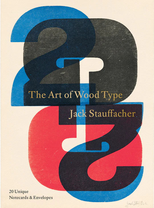 Jack Stauffacher: The Art of Wood Type Notecards