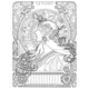 Alphonse Mucha Coloring Book