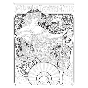 Alphonse Mucha Coloring Book