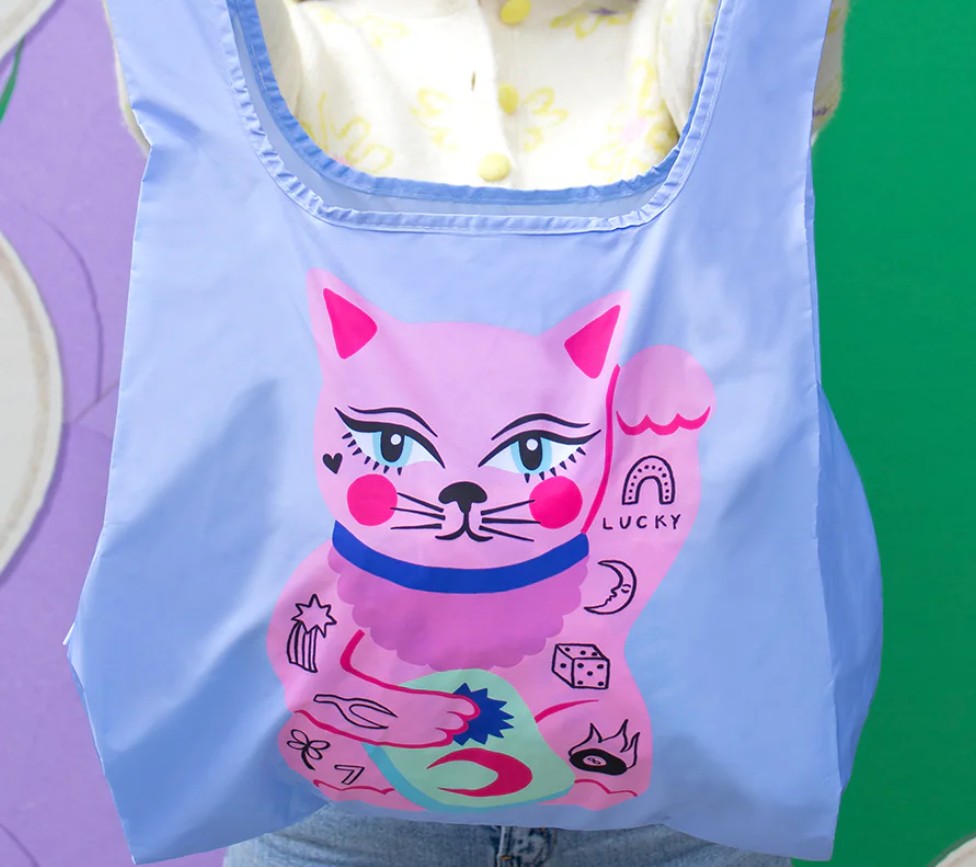 Amy Hastings Lucky Cat Reusable Bag