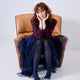 Aran Cashmere Blend Tights Navy
