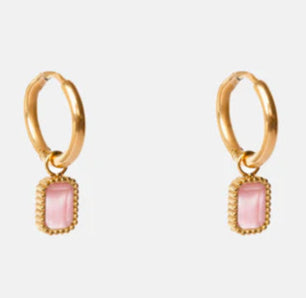 Arinna Earrings Watermelon Quartz