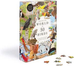 Around The World in 50 Birds: 1000 Piece Puzzle