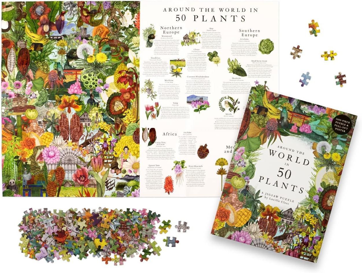Around The World in 50 Plants: 1000 Piece Puzzle