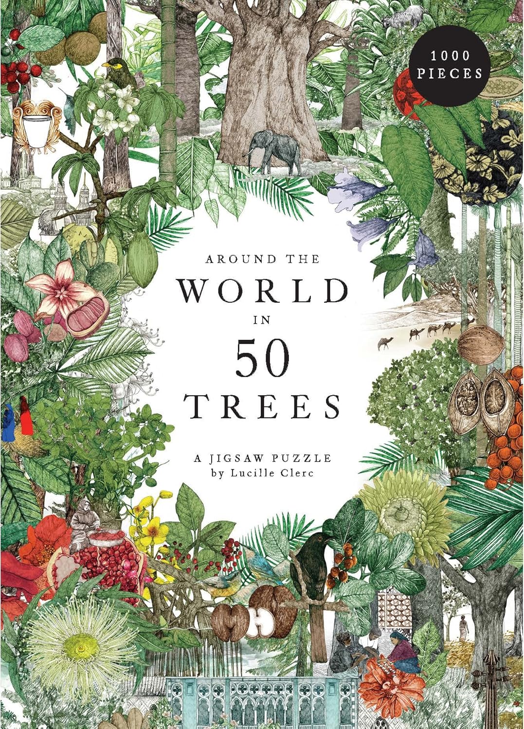 Around The World in 50 Trees: 1000 Piece Puzzle