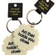 Art That Holds You Close Keyring