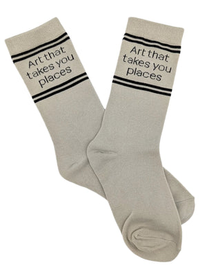 Art That Takes You Places Crew Socks