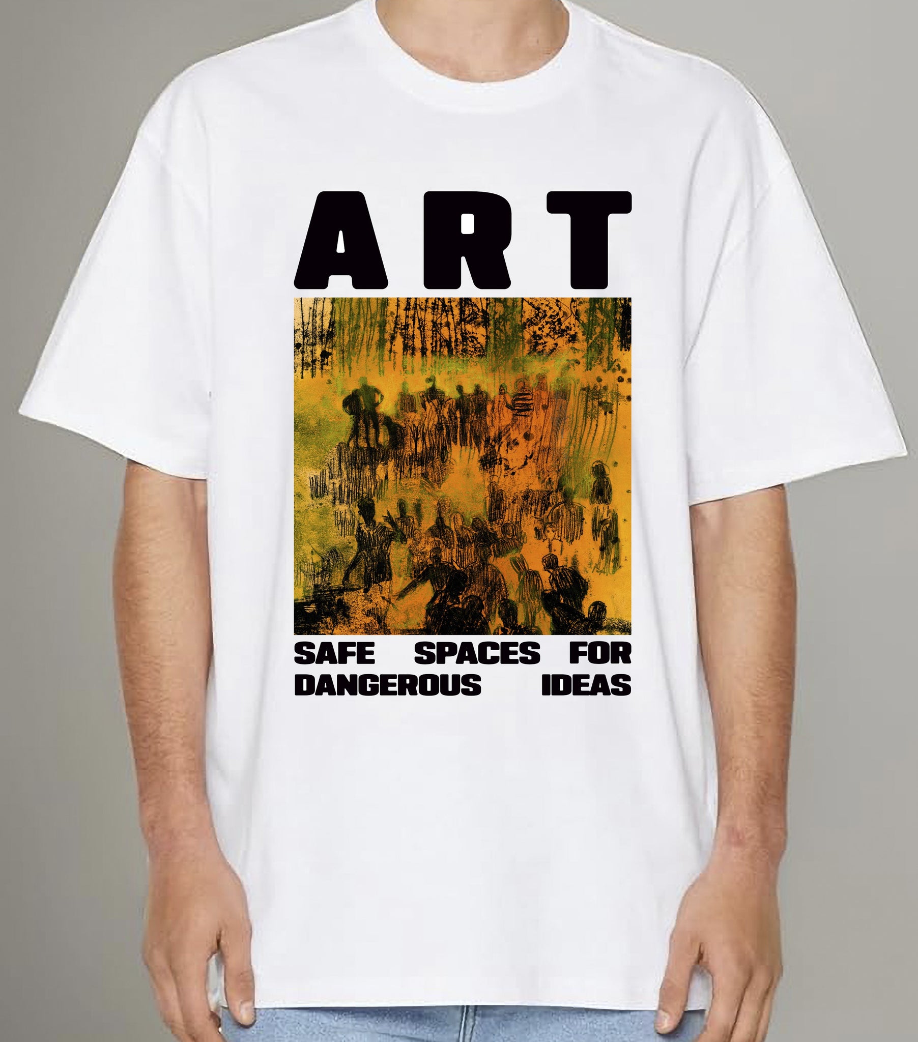 Pat Hoffie + Nina White Art Tshirt