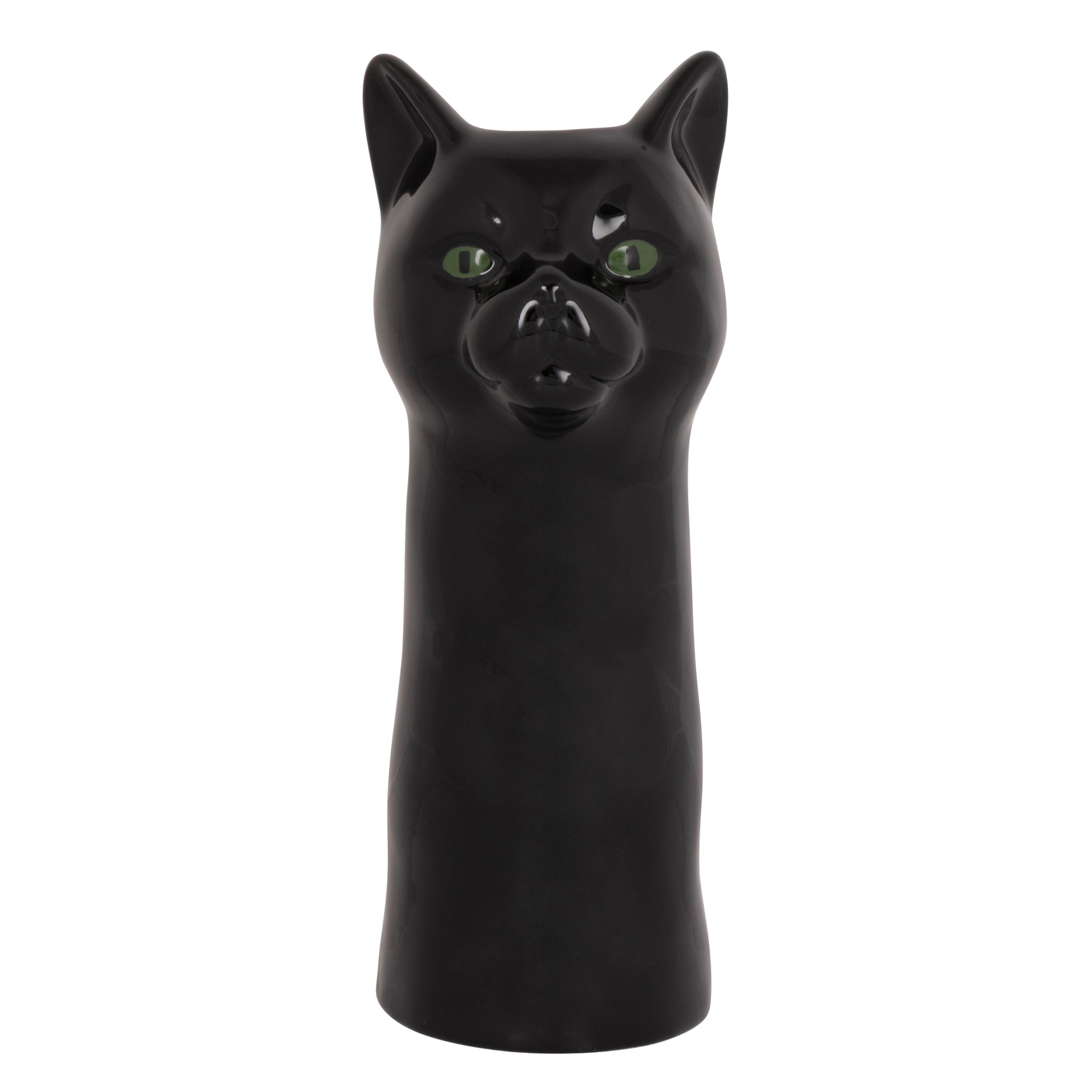 Aslan Black Cat Vase