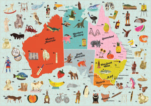 Australia's Big Things Map: 500-Piece Puzzle