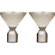 Ava 2 pk Martini Glasses - Champagne