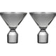 Ava 2 pk Martini Glasses - Charcoal