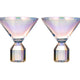 Ava 2 pk Martini Glasses - Opal