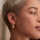 Azar Gold Triangle Drop Earrings