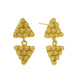 Azar Gold Triangle Drop Earrings