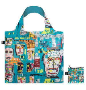 Jean Michel Basquiat Skull LOQI Shopping Bag