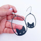 Black Cat Earrings