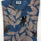 Leaf Blue Red Tshirt - Rajasthan Block Printed