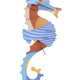 Blue Ringlet Seahorse B7 Sea Creatures Wall Art