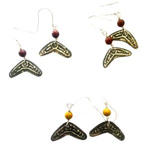 Boomerang Garrbaa Earrings Mookaite