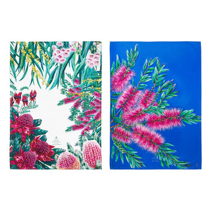 Native Flora Bottle Brush 2pk Kitchen Towel