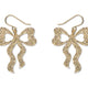 Bows Drop Earrings - Gold