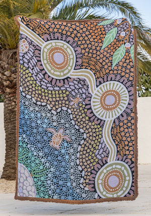 Open Land 'Buggeiri " Recycled Cotton Throw