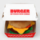 Burger Plush Zip Pouch